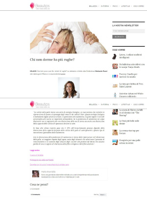 Beautips - Chi non dorme ha più rughe