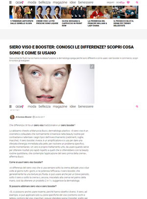 Gioia - Siero viso e booster