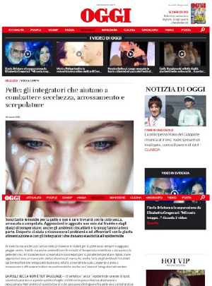 Oggi - Pelle gli integratori che aiutano a combattere secchezza