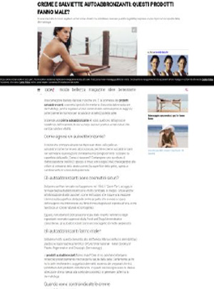 Gioia - Creme e salviette autoabbronzanti