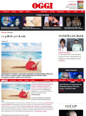 Oggi - Le pillole per il sole